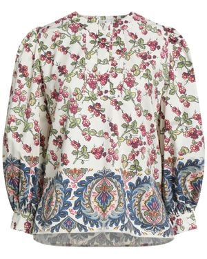 Etro Ivory Top Cotton, Elastane - White