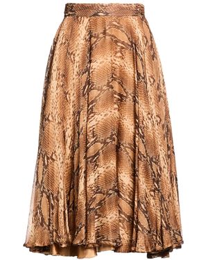 NINA 14.7 Midi Skirt Polyester - Brown