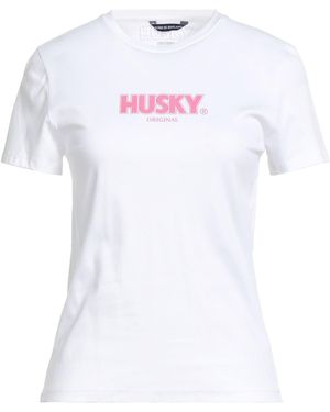 Husky T-Shirt Cotton - White
