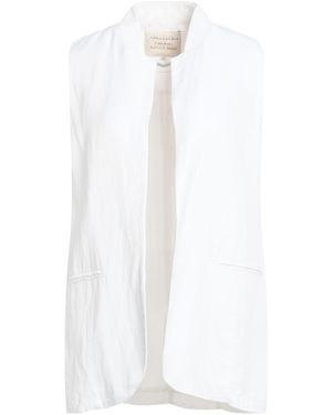 ALESSIA SANTI Tailored Vest Viscose, Linen - White