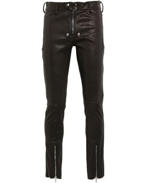 Rick Owens Pants Goat Skin - Black