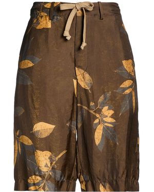 Uma Wang Shorts & Bermuda Shorts Viscose, Cupro - Brown