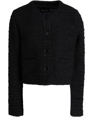 Roberto Collina Jacket Cotton, Viscose, Linen, Silk, Nylon - Black