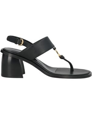 Odissi Thong Sandal Leather - Black