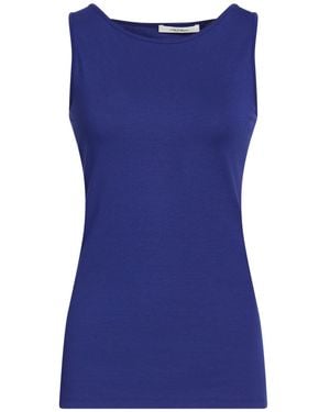 Maliparmi Tank Top Viscose, Elastane - Blue