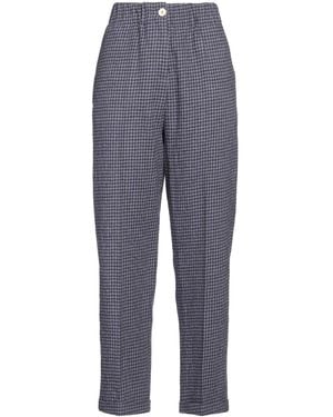 Alysi Lilac Trousers Virgin Wool - Blue