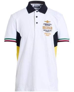 Aeronautica Militare Polo Shirt Cotton, Elastane - White