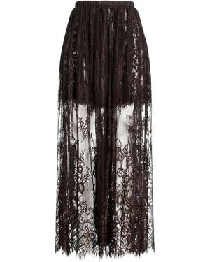 ViCOLO Dark Maxi Skirt Polyester - Black