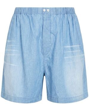 Acne Studios Light Shorts & Bermuda Shorts Cotton, Linen - Blue