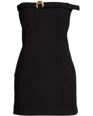Marine Serre Mini Dress Virgin Wool, Elastane - Black