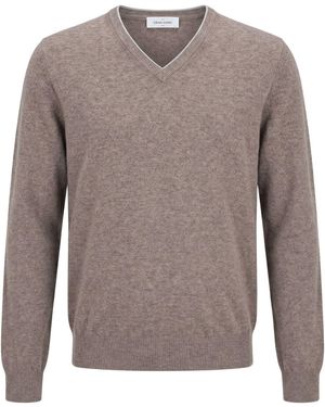 Gran Sasso Sweater Virgin Wool, Cashmere, Viscose - Brown