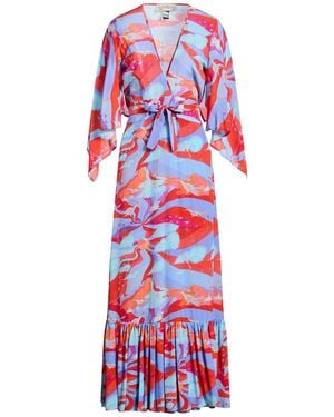 Jessie Western Maxi Dress Silk - Red