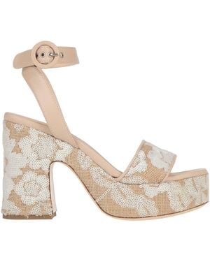 Agl Attilio Giusti Leombruni Sandals Leather, Textile Fibres - White