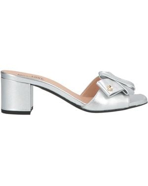 Love Moschino Sandals Leather - Metallic