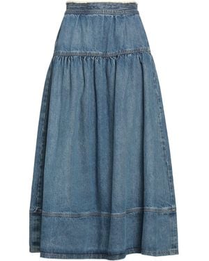 Ulla Johnson Maxi Skirt Cotton - Blue