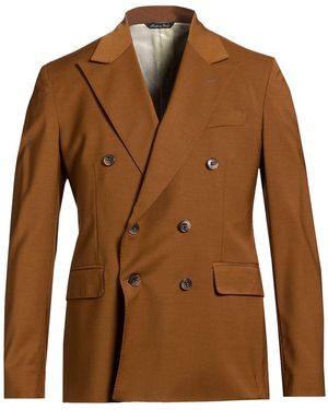 Brian Dales Blazer Polyester, Wool, Elastane - Brown