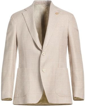 Lardini Blazer Cotton, Linen - Natural