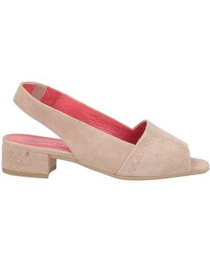Pas De Rouge Sandals Leather - Pink