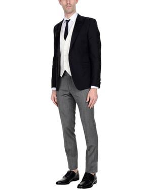 Paoloni Suit Virgin Wool - Black