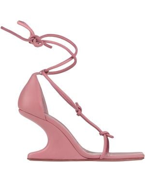 Rick Owens Antique Rose Sandals Leather - Pink