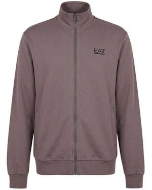 EA7 Sweatshirt Cotton, Polyester, Elastane - Brown