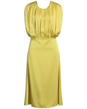 Jil Sander Midi Dress Acetate, Viscose - Yellow