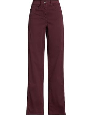 Pennyblack Burgundy Trousers Cotton, Elastane - Red