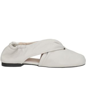 Alohas Ballet Flats Leather - White