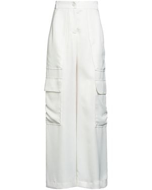 Suoli Pants Polyester, Viscose, Elastane - White
