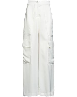 Suoli Pants Polyester, Viscose, Elastane - White