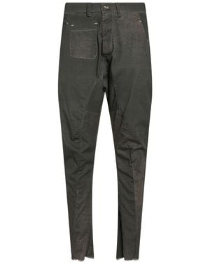 Masnada Charcoal Pants Cotton, Elastane - Gray