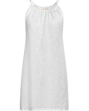 Circus Hotel Mini Dress Viscose, Polyester, Polyamide - White