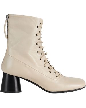 Halmanera Ivory Ankle Boots Leather - Natural