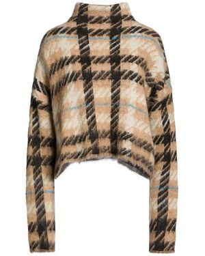 Semicouture Turtleneck Acrylic, Polyester, Wool, Polyamide, Mohair Wool - Natural