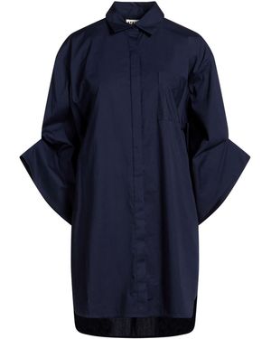 STAUD Mini Dress Cotton, Elastane - Blue