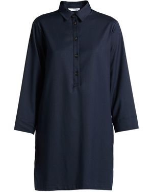 Caractere Mini Dress Polyester, Wool, Viscose, Elastane - Blue