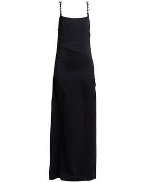 Heron Preston Maxi Dress Polyester, Cotton, Leather - Black