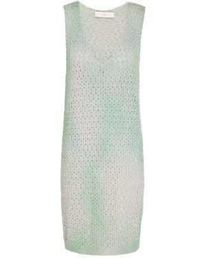Akep Light Mini Dress Viscose, Polyester - Green