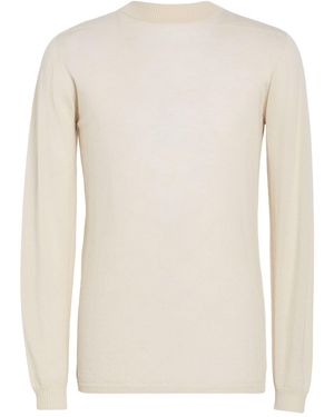 Rick Owens Ivory Sweater Virgin Wool - White