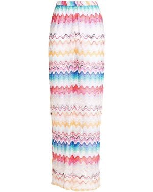 Missoni Pants Viscose, Metal Fiber, Polyamide - White