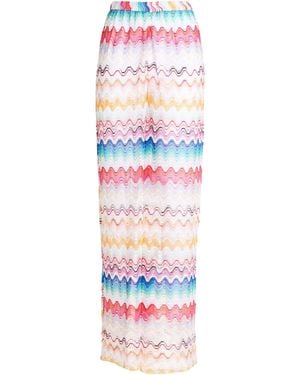 Missoni Pants Viscose, Metal Fiber, Polyamide - White