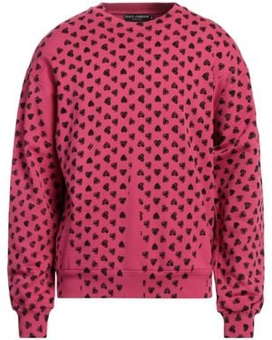 Dolce & Gabbana Sweatshirt Cotton, Elastane - Red