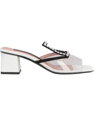 Les Petits Joueurs Sandals Pvc - White