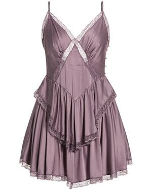 Elisabetta Franchi Mini Dresses - Purple