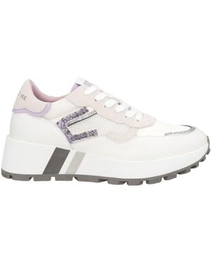 Emanuélle Vee Sneakers Leather, Textile Fibers - White