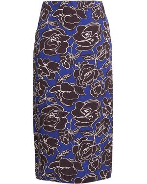 Ottod'Ame Midi Skirt Polyester, Elastane - Blue
