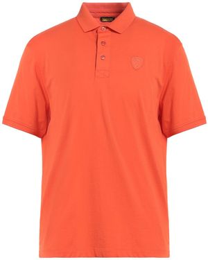 Blauer Polo Shirt Cotton - Orange
