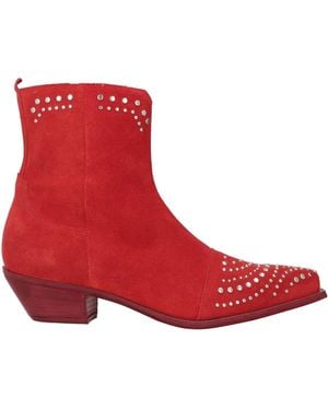 CURIOSITÉ Ankle Boots - Red