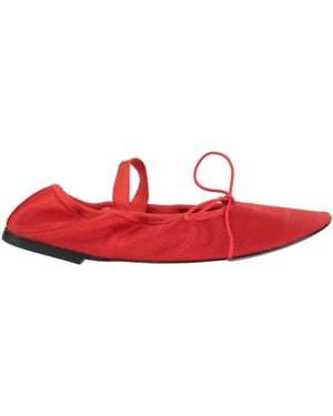 Proenza Schouler Ballet Flats Leather, Textile Fibres - Red