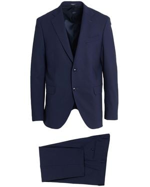 BRERAS Milano Suit Virgin Wool, Elastane - Blue